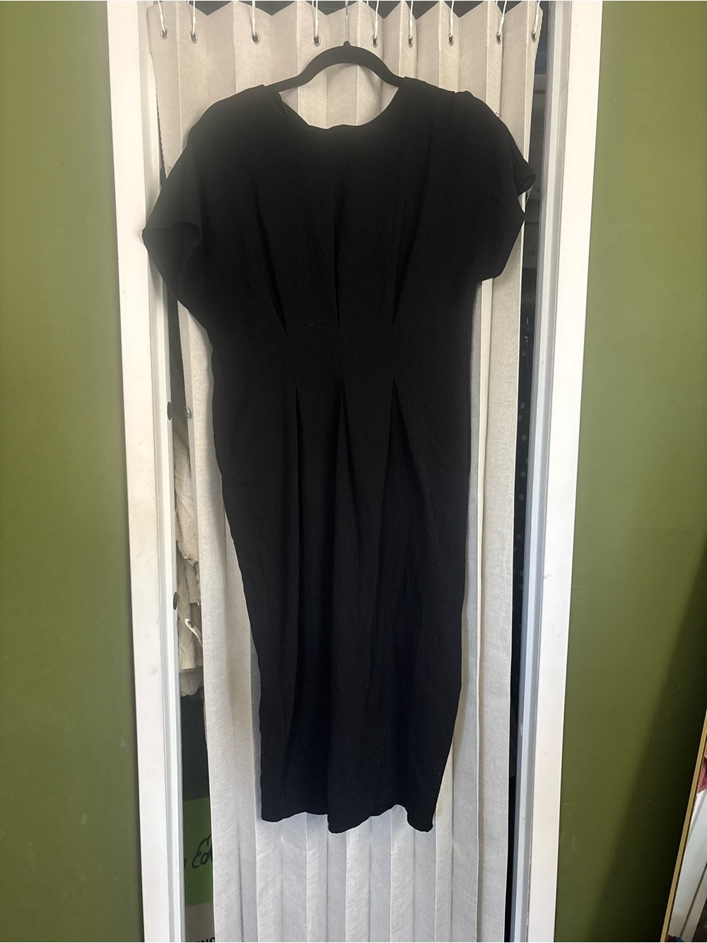 ASOS black midi dress